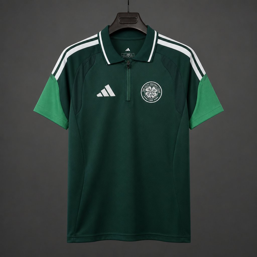 26/27 Celtic Green Training Polo Jersey