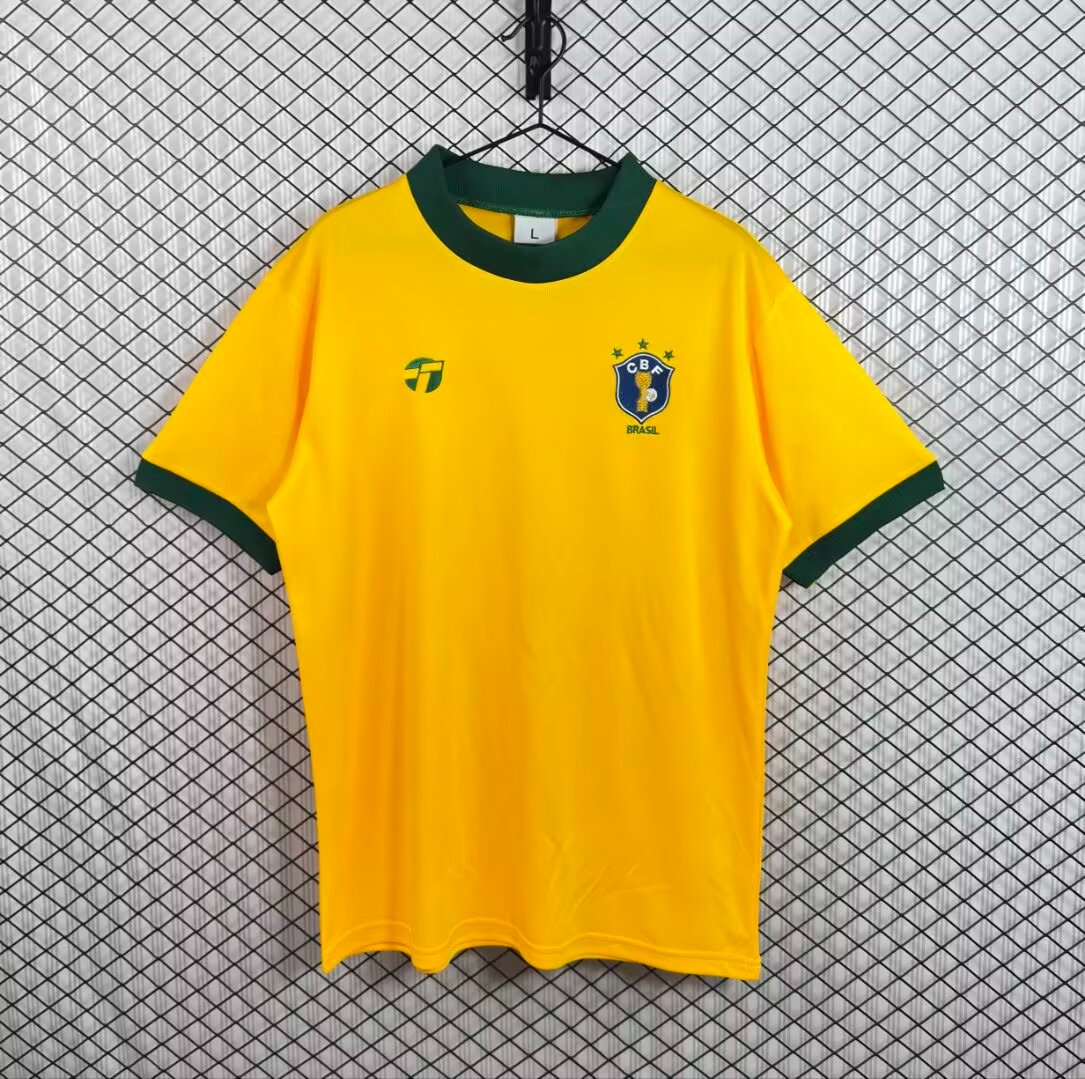 Retro 1982 Brazil Home Jersey