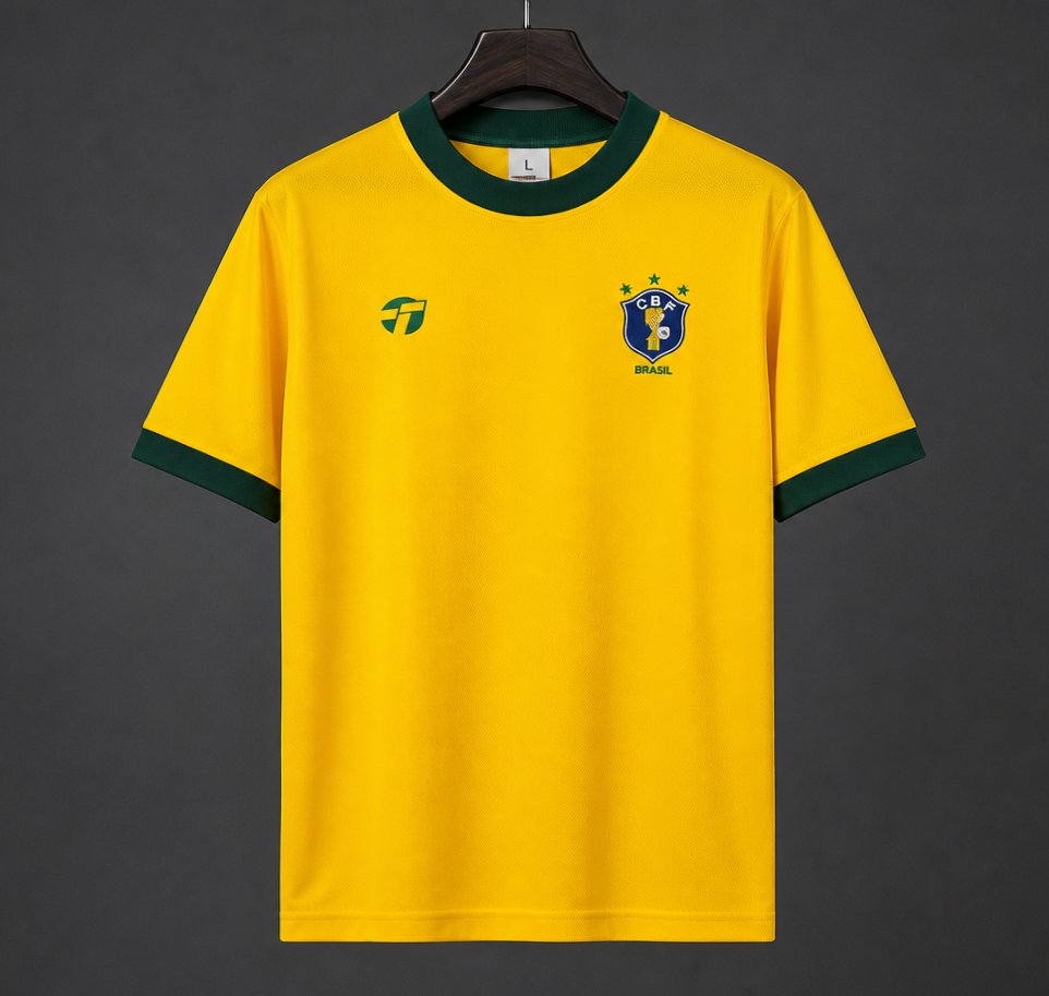 Retro 1982 Brazil Home Jersey