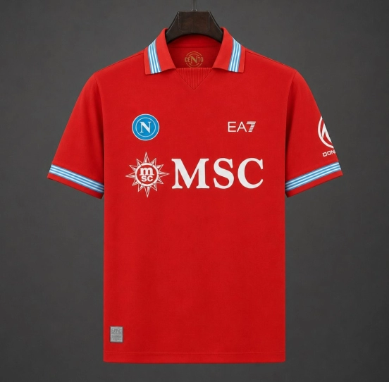 26/27 Napoli Third Red Jersey