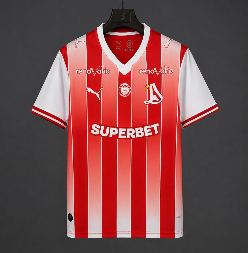 26/27 Dinamo Bucuresti Home Red Jersey