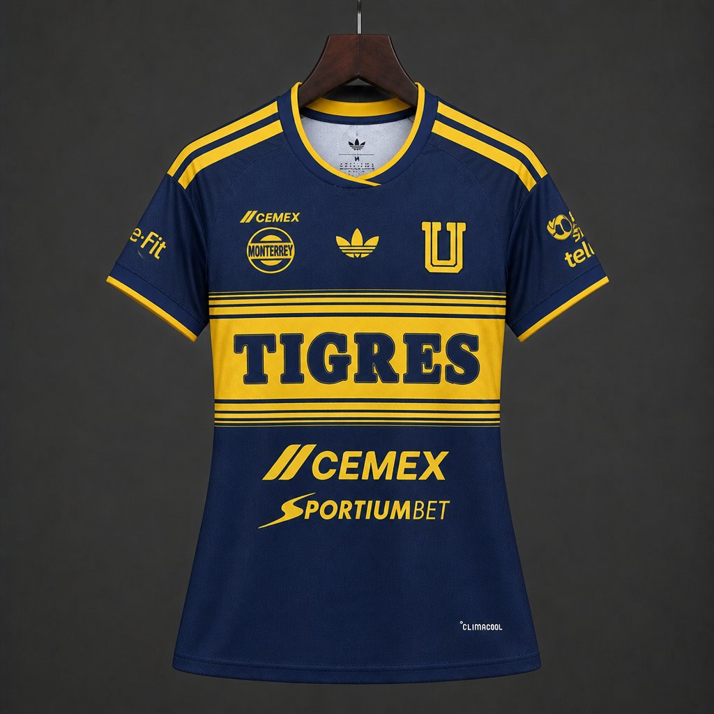 26/27 Women Tigres UANL Away Navy Blue Jersey